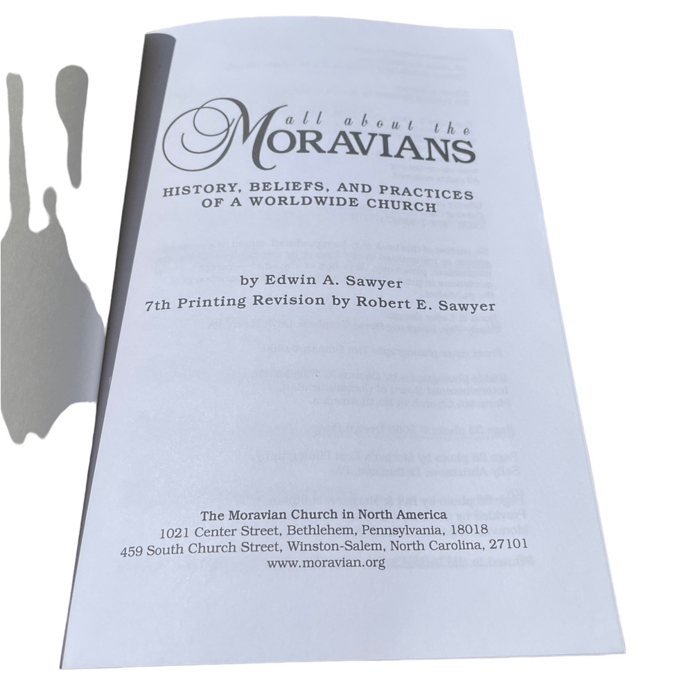 Book All About The Moravians History Beliefs & Practices of a Worldwide Church - Picture 3 of 7